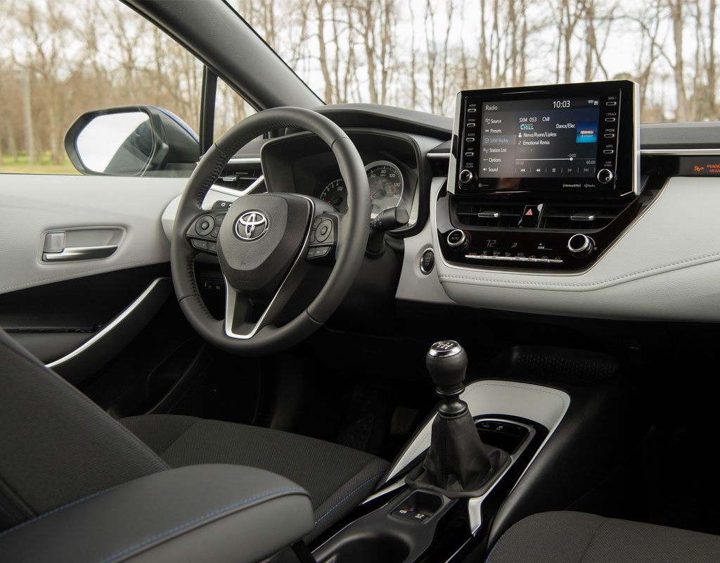Interior del Corolla 2020